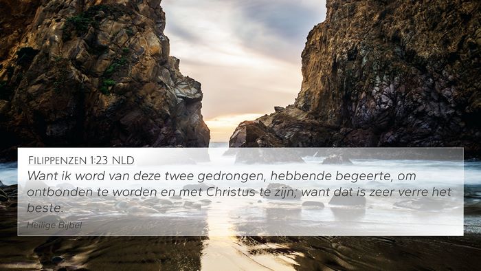 Filippenzen 1:23 NLD Bible Verse Image