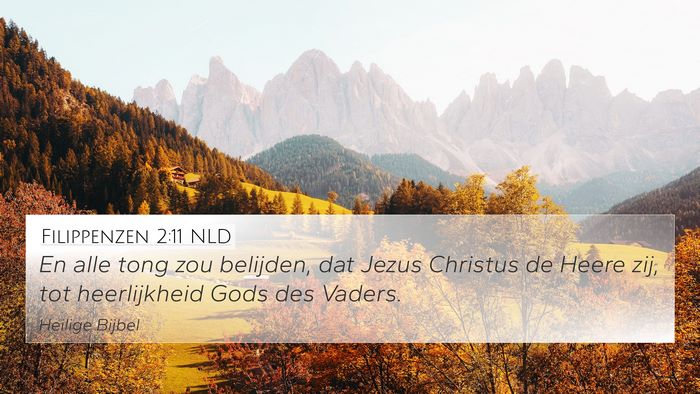 Filippenzen 2:11 NLD Bible Verse Image