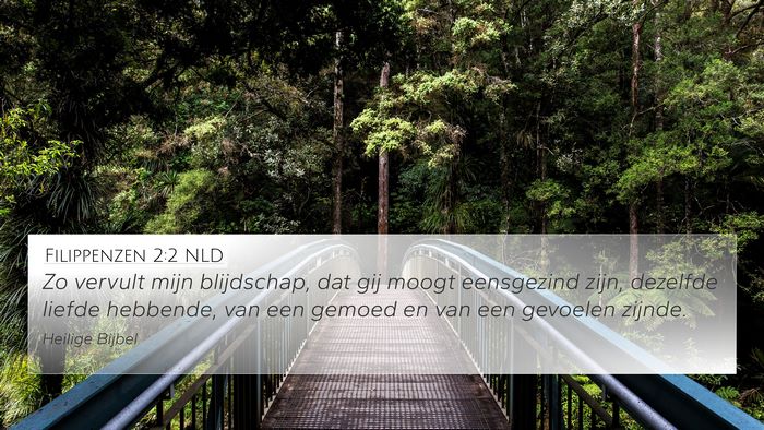 Filippenzen 2:2 NLD Bible Verse Image