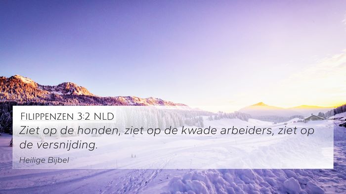 Filippenzen 3:2 NLD Bible Verse Image