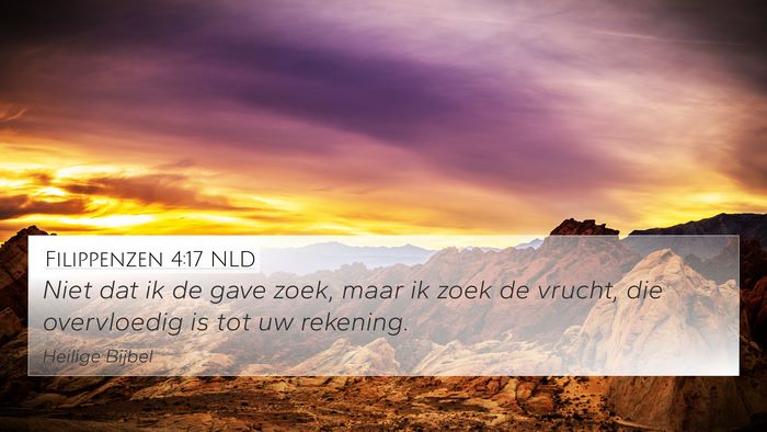 Filippenzen 4:17 NLD Bible Verse Image