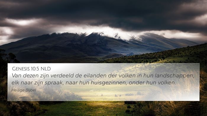 Genesis 10:5 NLD Bible Verse Image