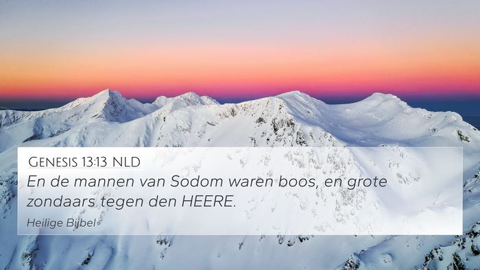 Genesis 13:13 NLD Bible Verse Image