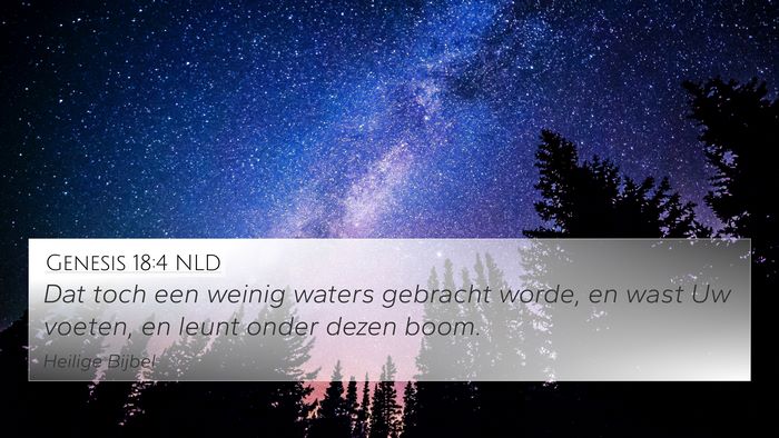 Genesis 18:4 NLD Bible Verse Image