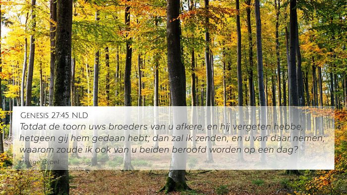 Genesis 27:45 NLD Bible Verse Image