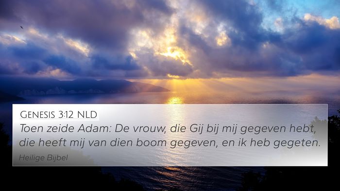 Genesis 3:12 NLD Bible Verse Image