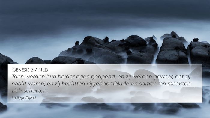 Genesis 3:7 NLD Bible Verse Image
