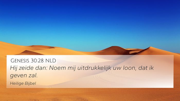 Genesis 30:28 NLD Bible Verse Image
