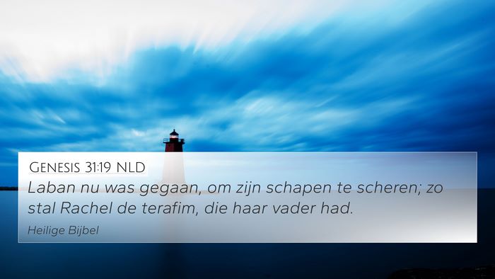 Genesis 31:19 NLD Bible Verse Image