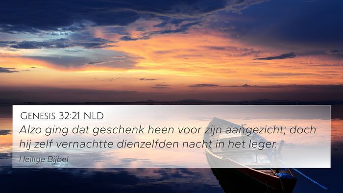 Genesis 32:21 NLD Bible Verse Image