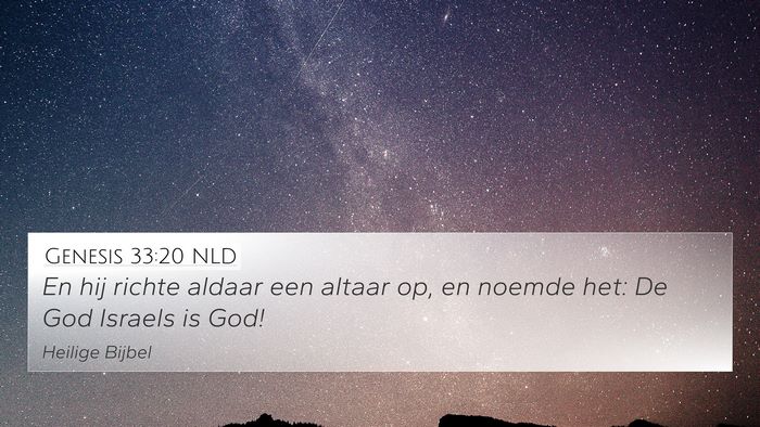 Genesis 33:20 NLD Bible Verse Image