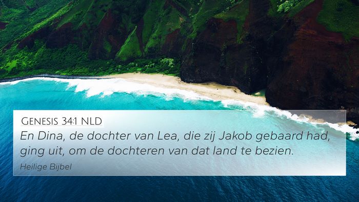 Genesis 34:1 NLD 4K Wallpaper - En Dina, de dochter van Lea, die zij Jakob - 4K Wallpaper Bible Verse