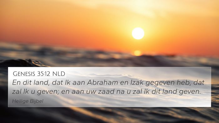 Genesis 35:12 NLD Bible Verse Image