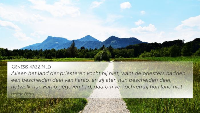 Genesis 47:22 NLD Bible Verse Image