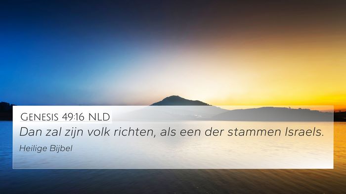 Genesis 49:16 NLD Bible Verse Image