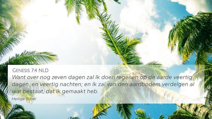 Genesis 7:4 NLD Bible Verse Image