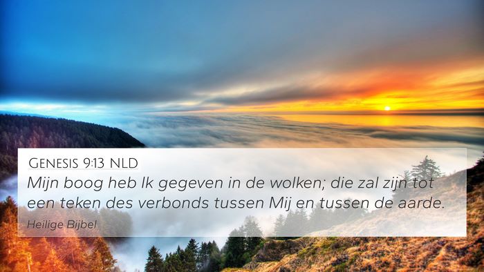 Genesis 9:13 NLD Bible Verse Image