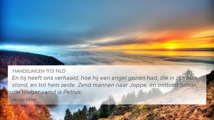 Handelingen 11:13 NLD Bible Verse Image