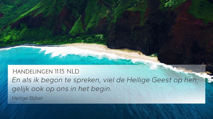 Handelingen 11:15 NLD Bible Verse Image