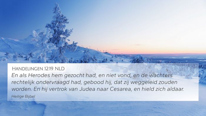 Handelingen 12:19 NLD Bible Verse Image
