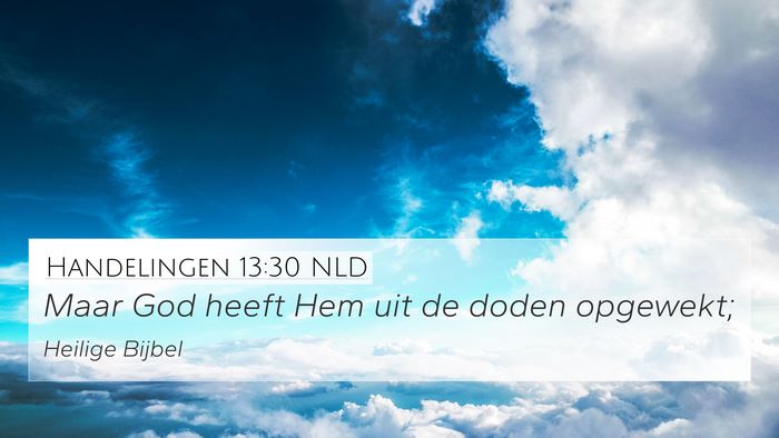 Handelingen 13:30 NLD Bible Verse Image