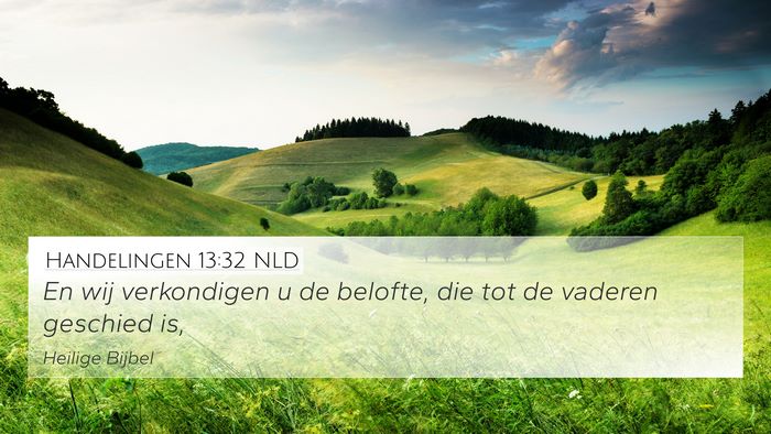 Handelingen 13:32 NLD Bible Verse Image