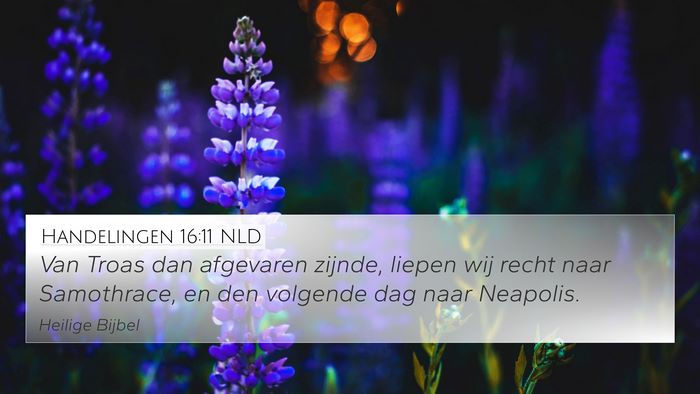 Handelingen 16:11 NLD Bible Verse Image