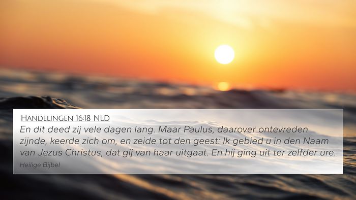 Handelingen 16:18 NLD Bible Verse Image