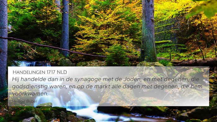 Handelingen 17:17 NLD Bible Verse Image