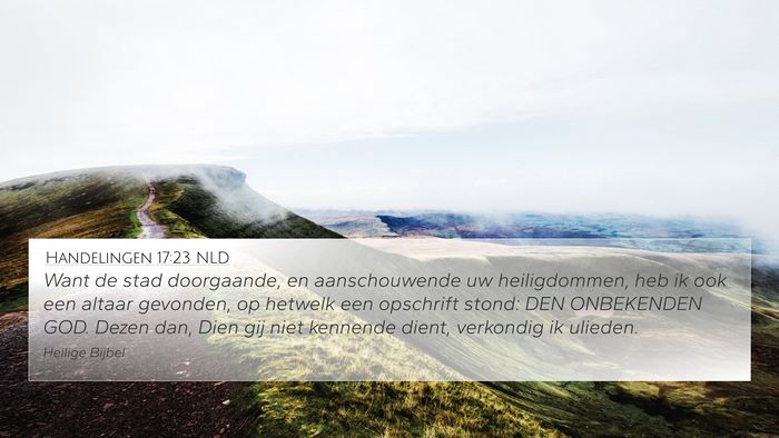 Handelingen 17:23 NLD Bible Verse Image