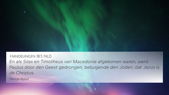 Handelingen 18:5 NLD Bible Verse Image