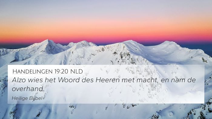 Handelingen 19:20 NLD Bible Verse Image