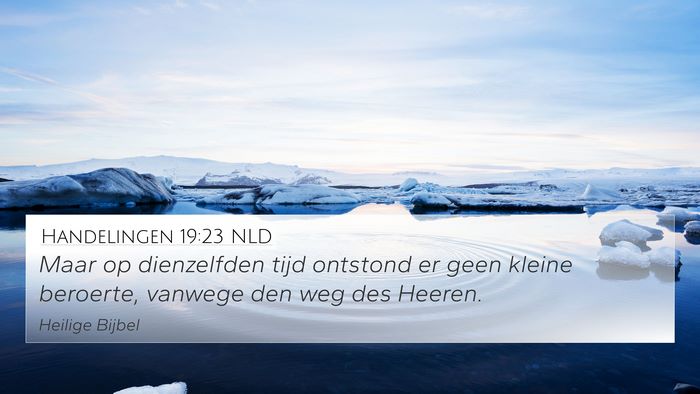 Handelingen 19:23 NLD Bible Verse Image