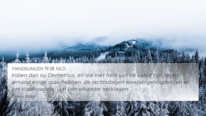 Handelingen 19:38 NLD Bible Verse Image