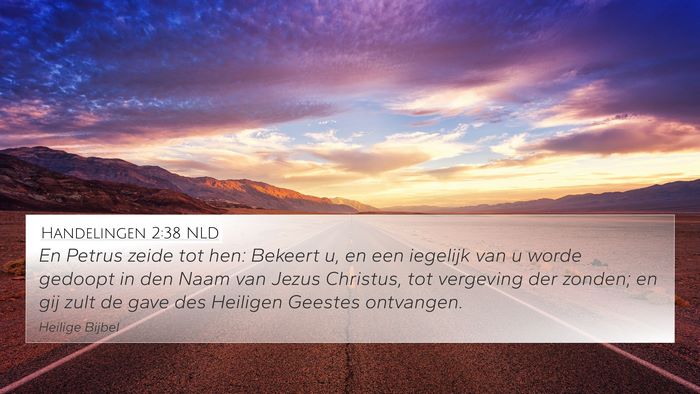 Handelingen 2:38 NLD Bible Verse Image