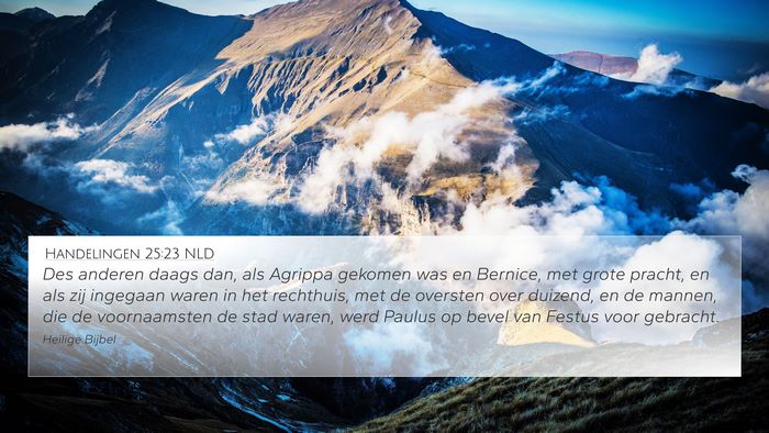 Handelingen 25:23 NLD Bible Verse Image