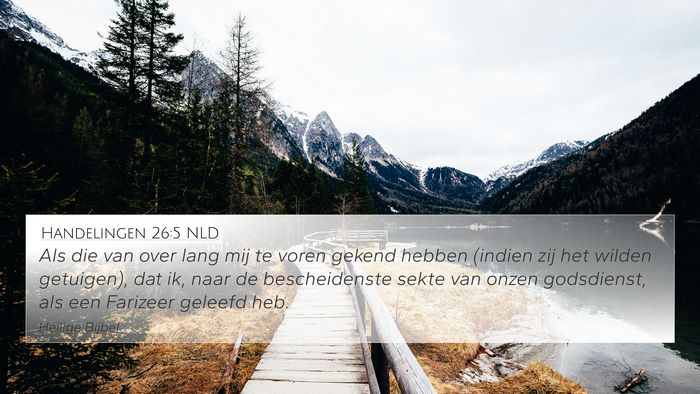 Handelingen 26:5 NLD Bible Verse Image
