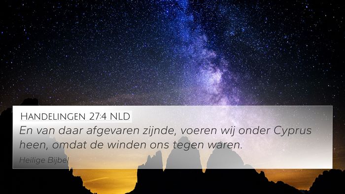 Handelingen 27:4 NLD Bible Verse Image