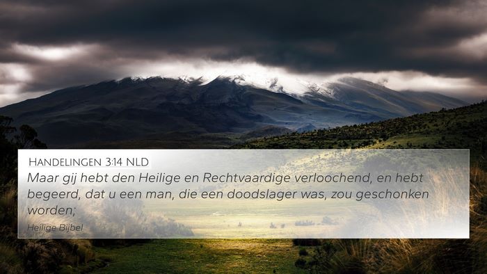 Handelingen 3:14 NLD Bible Verse Image