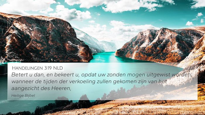 Handelingen 3:19 NLD Bible Verse Image