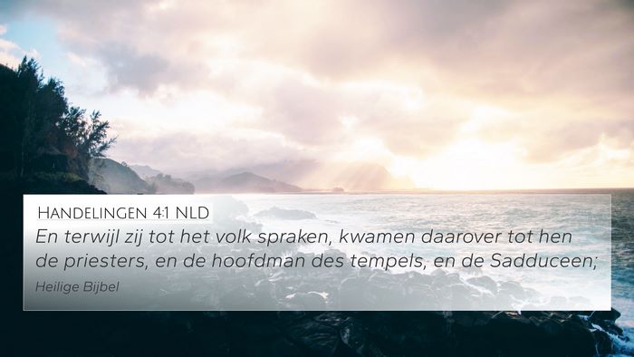 Handelingen 4:1 NLD Bible Verse Image