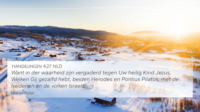 Handelingen 4:27 NLD Bible Verse Image
