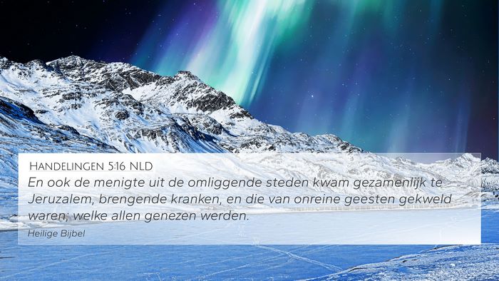 Handelingen 5:16 NLD Bible Verse Image