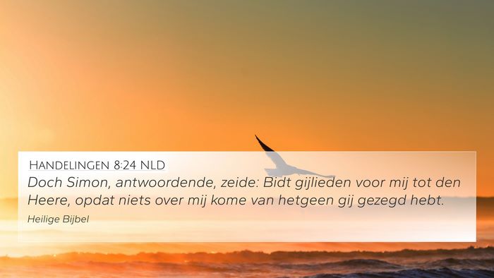 Handelingen 8:24 NLD Bible Verse Image
