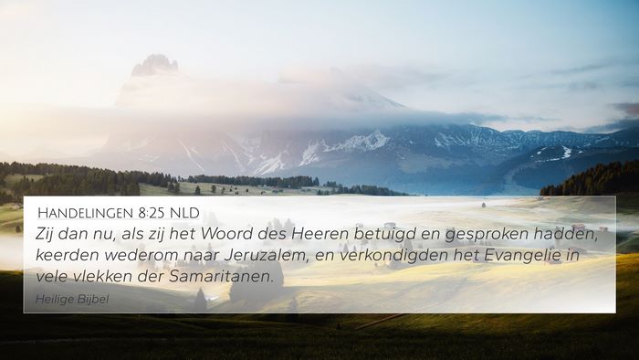 Handelingen 8:25 NLD Bible Verse Image