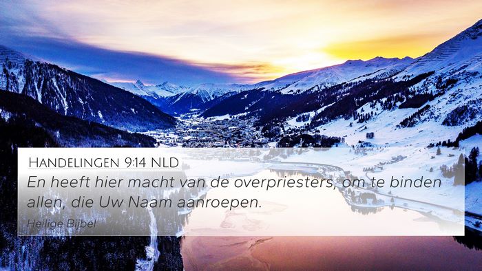 Handelingen 9:14 NLD Bible Verse Image