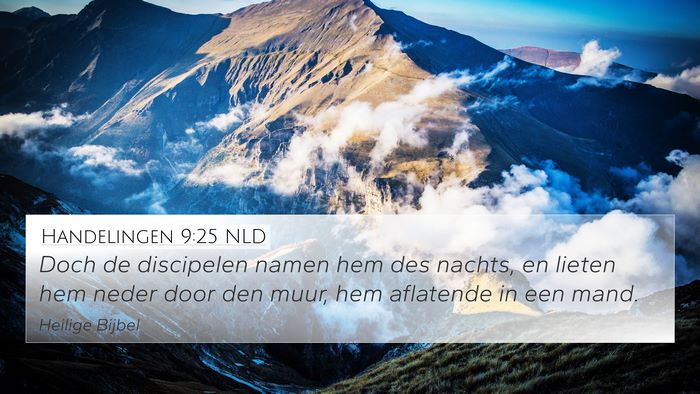 Handelingen 9:25 NLD Bible Verse Image