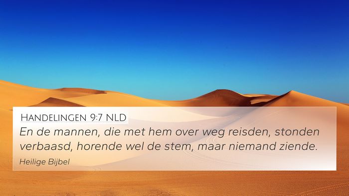 Handelingen 9:7 NLD Bible Verse Image