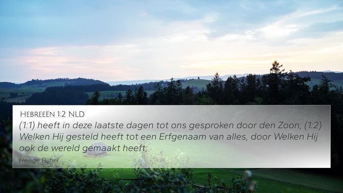 Hebreeën 1:2 NLD Bible Verse Image