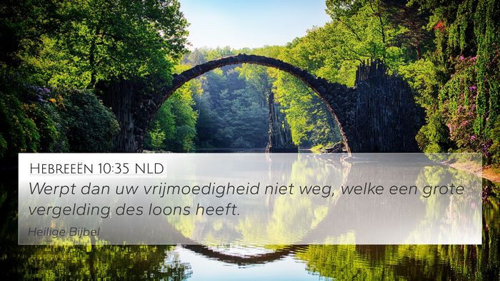 Hebreeën 10:35 NLD Bible Verse Image